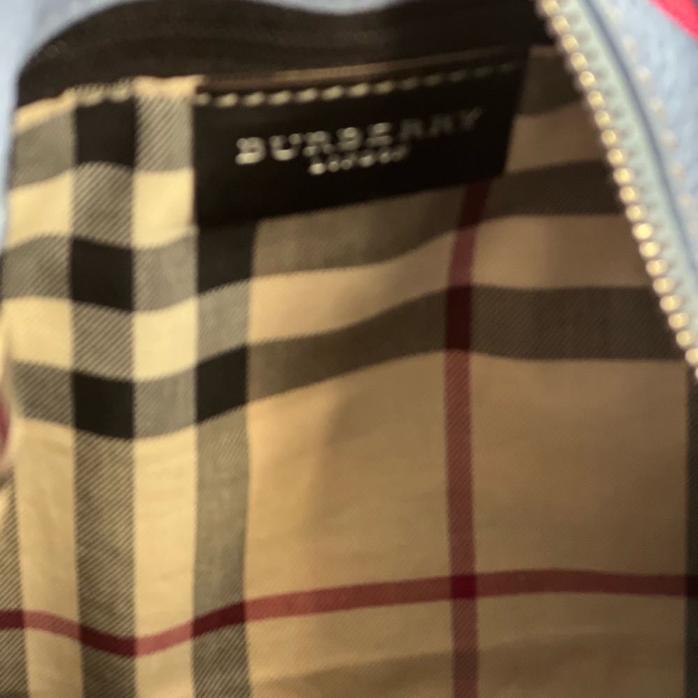 Burberry Light Blue Leather Shoulder Bag - Picture 3 of 3